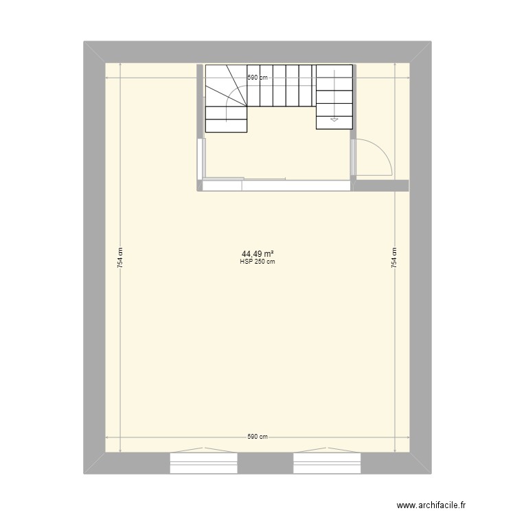 2e étage. Plan de 0 pièce et 0 m2