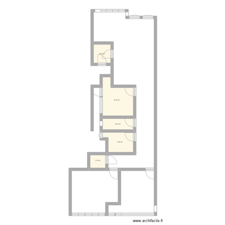 Appartement Taksim. Plan de 5 pièces et 21 m2