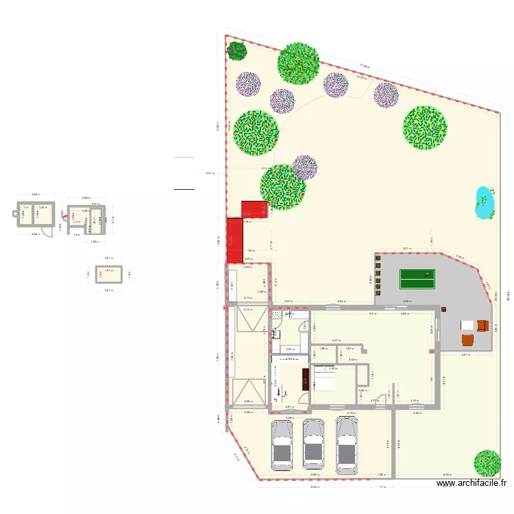 permis2. Plan de 15  et 638 m²