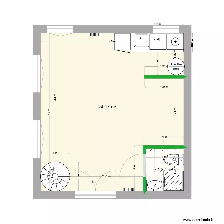 COPRO GUILLOT PARIS 16 RDC PROJET. Plan de 