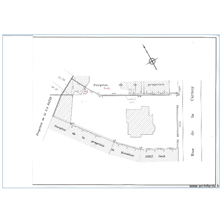 Facade complete fond de jardin Thery. Plan de 0 pièce et 0 m2