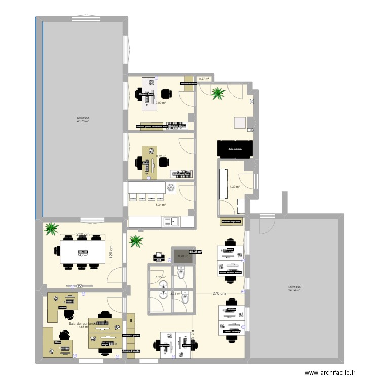 Ayala, 13 1º Izq. Propuesta 202410. Plan de 13 pièces et 204 m2