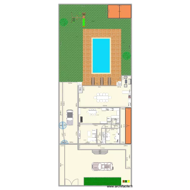 LARDY. Plan de 40 pièces et 1395 m²