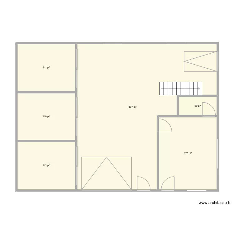 &eacute;table. Plan de 6  et 106 m²