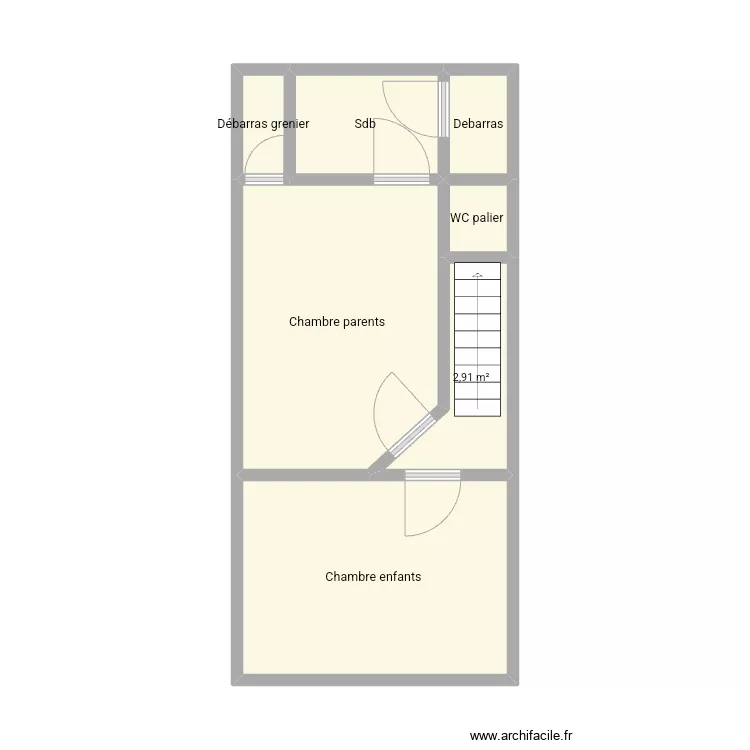 Combles Fid&egrave;les 5. Plan de 