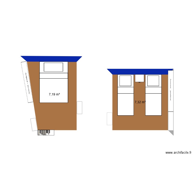 chambre 2/3. Plan de 0 pièce et 0 m2