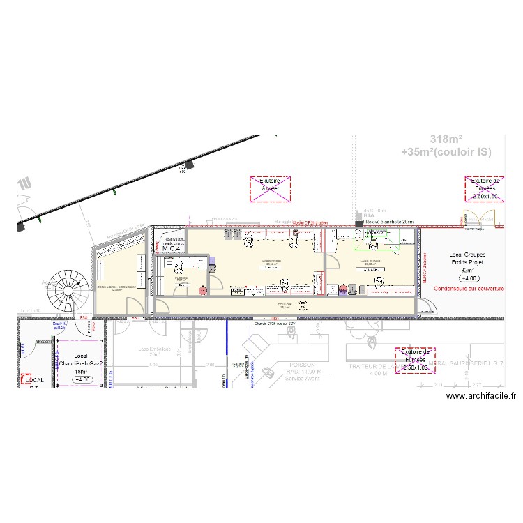 LA MOTTE SERVOLEX V4. Plan de 5 pièces et 83 m2