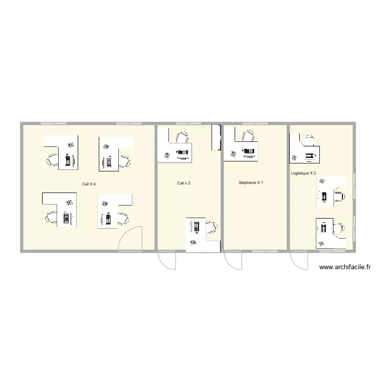 Call + Logistique. Plan de 