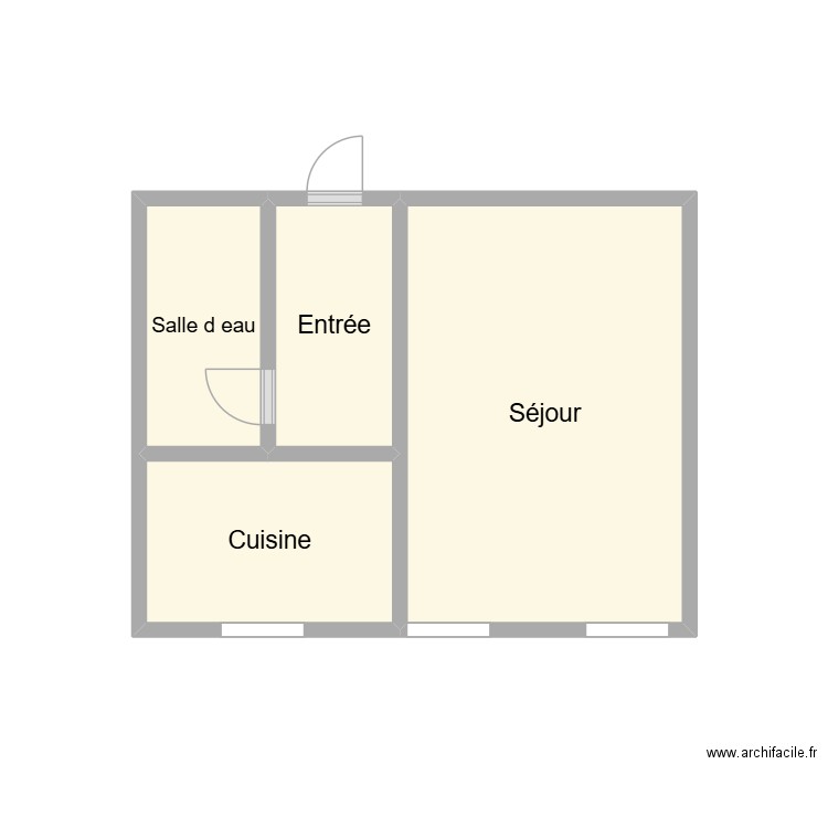 2512 GILLES. Plan de 4 pièces et 11 m2