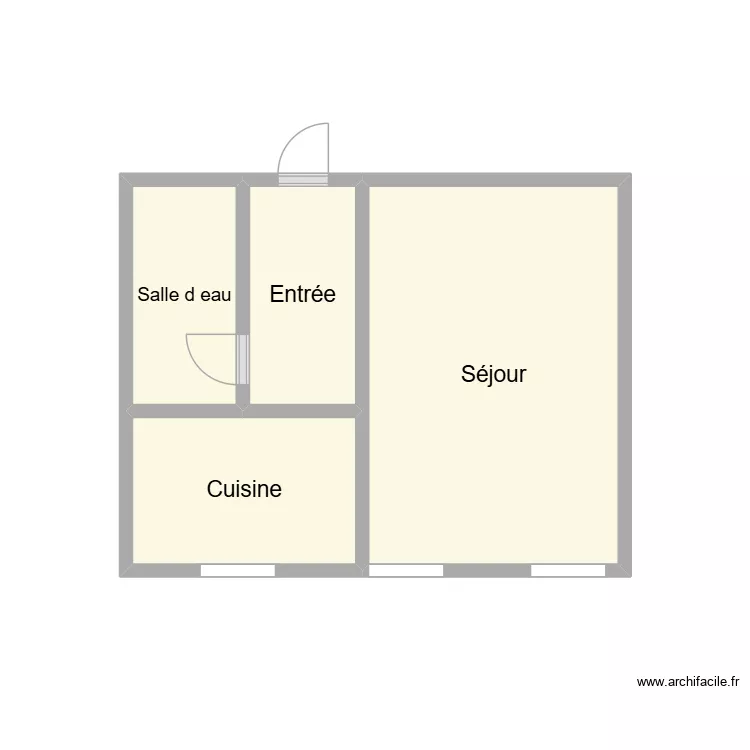 2512 GILLES. Plan de 4  et 11 m²