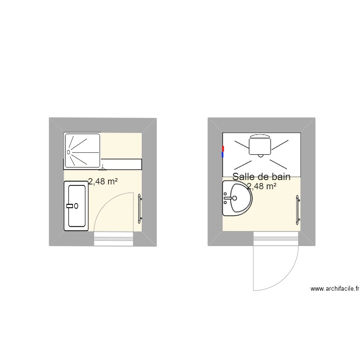 SDB. Plan de 0 pièce et 0 m2
