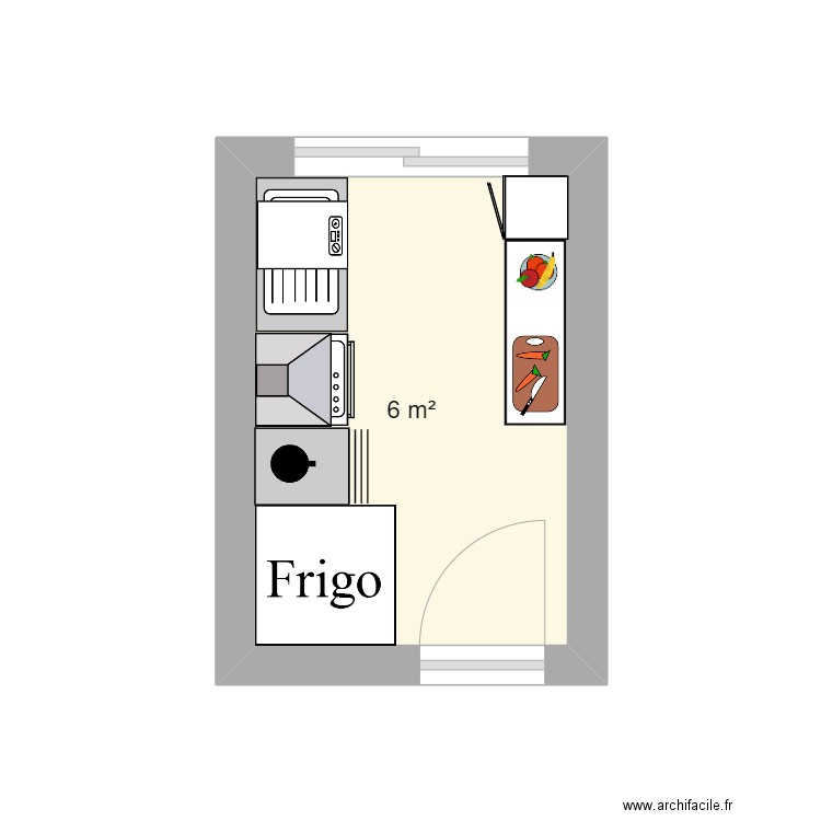 Cuisine. Plan de 0 pièce et 0 m2