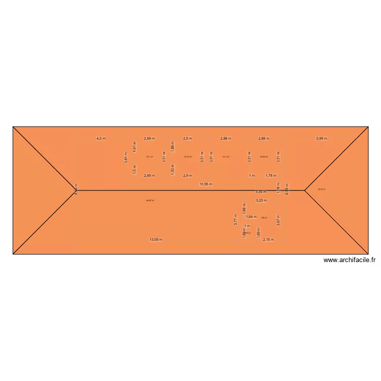 maison 2. Plan de 8  et 188 m²