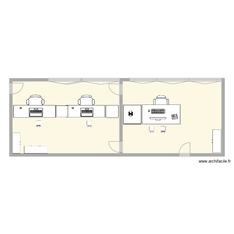 Bureau RR Fresnes. Plan de 0 pièce et 0 m2