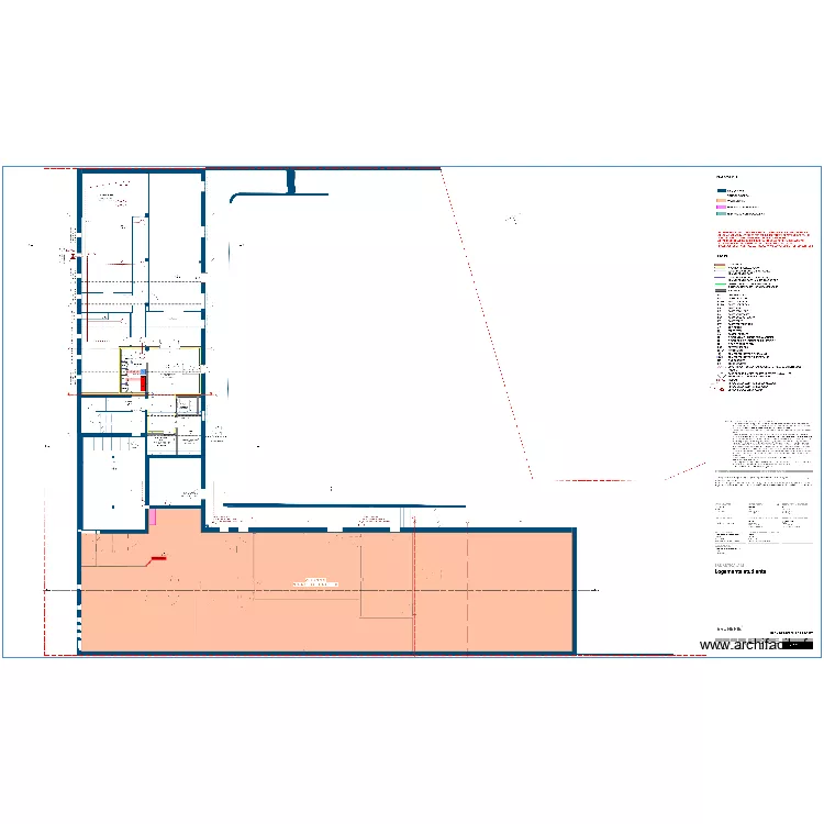 CHEMIN DE CABLES R-1. Plan de 