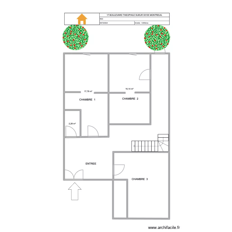 montreuil theophile 17 rdc. Plan de montreuil theophile 17 rdc. Plan de