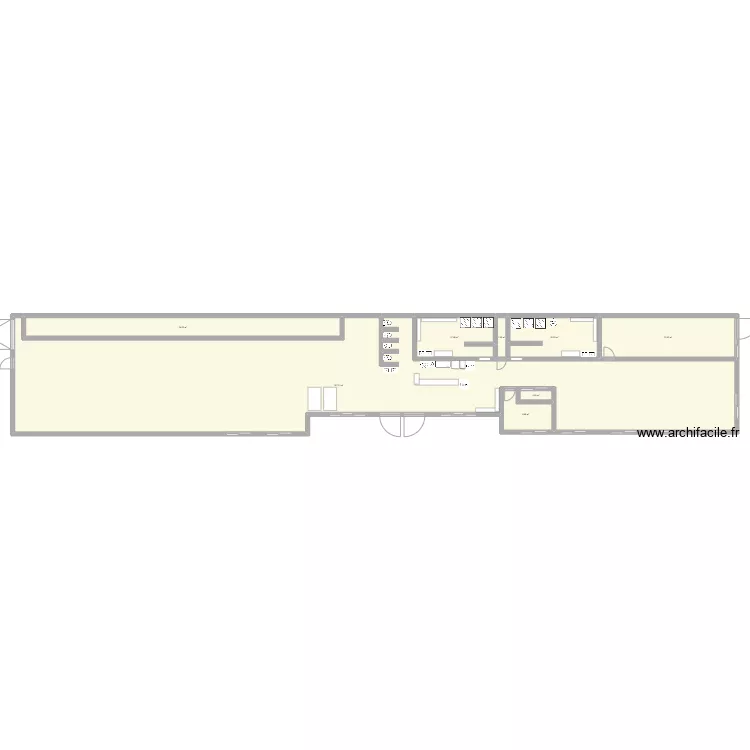 Plan La Tribu sans mezzanine. Plan de Plan La Tribu sans mezzanine. Plan de