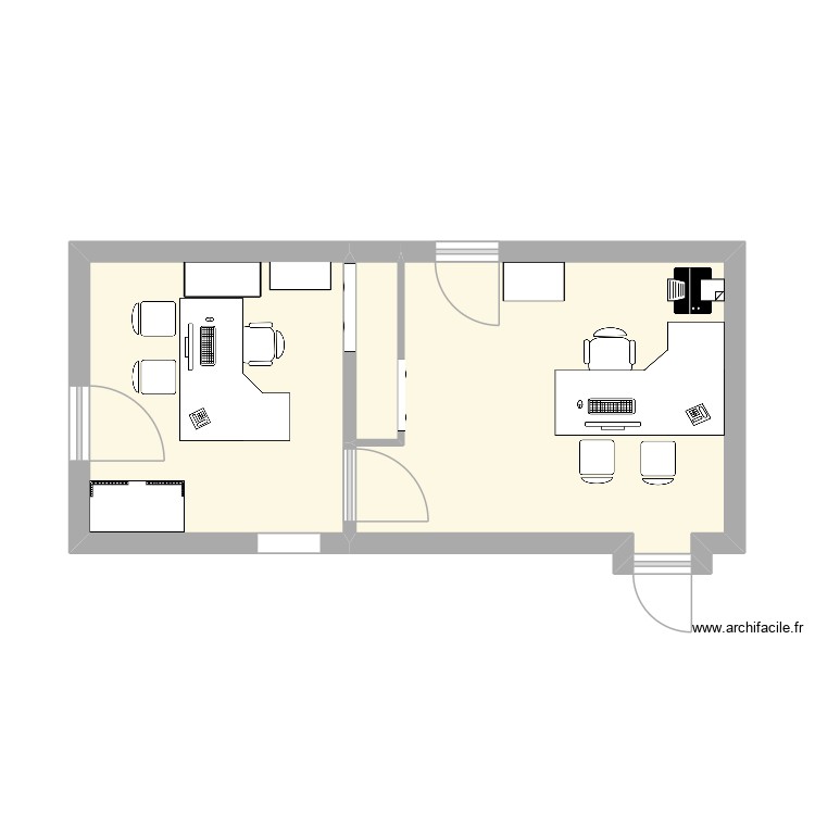 Bureau Le Petit Canedel. Plan de 0 pièce et 0 m2