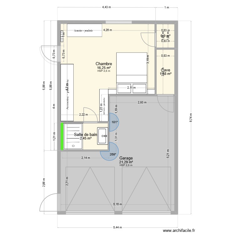 MEBARKI. Plan de 0 pièce et 0 m2