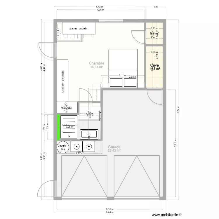MEBARKI. Plan de 10  et 88 m²