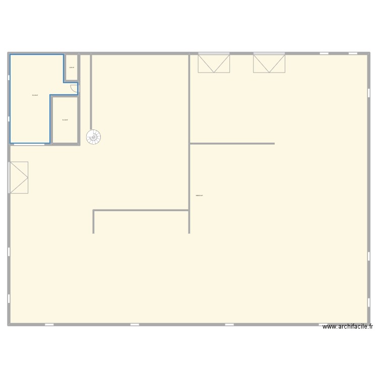 USINE. Plan de 0 pièce et 0 m2