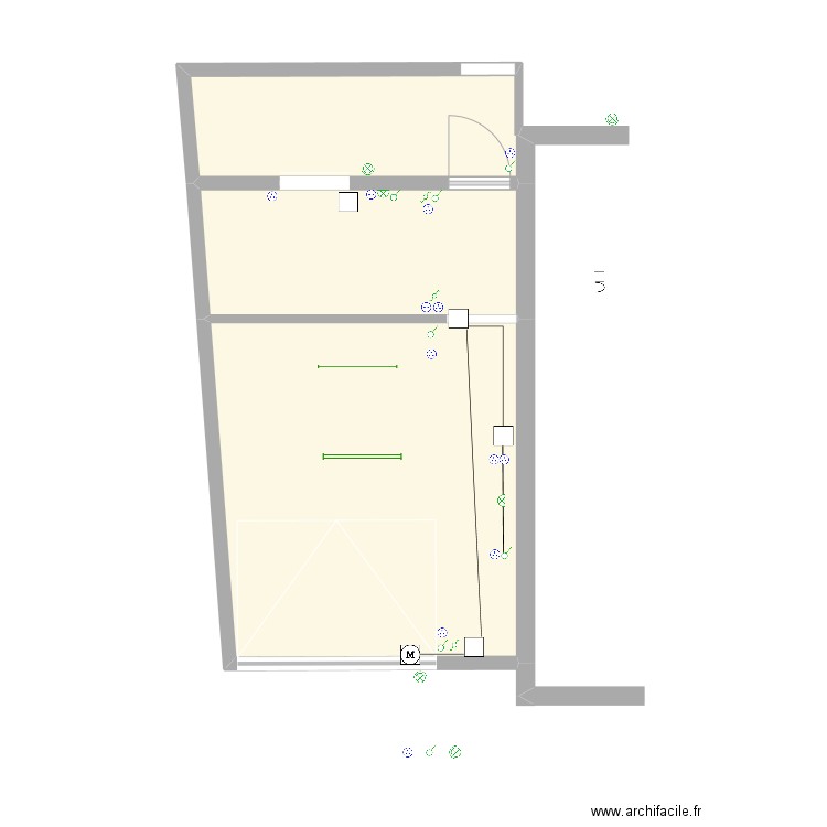 Garage. Plan de 0 pièce et 0 m2