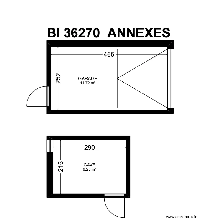 BI 36270. Plan de 17 et 120 m² BI 36270. Plan de 17 et 120 m²