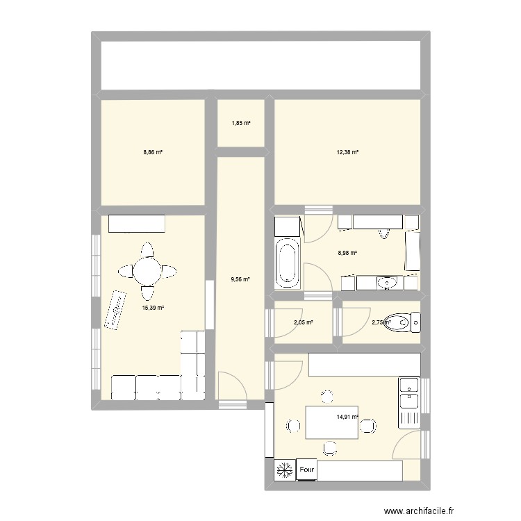 Global maison. Plan de 0 pièce et 0 m2