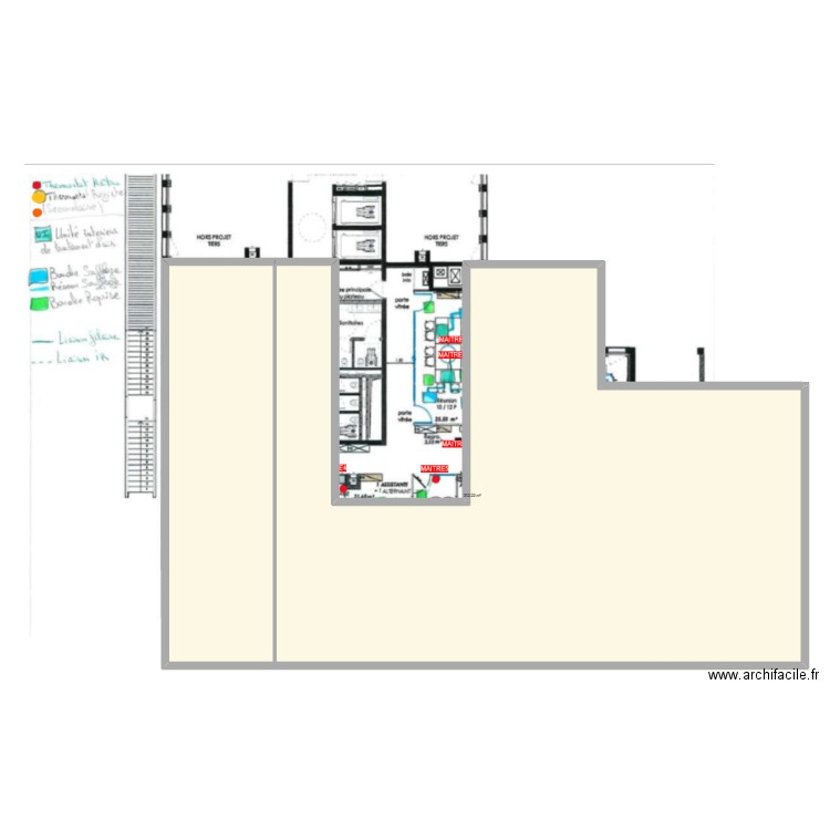 nouvel'R. Plan de 1 pièce et 312 m2