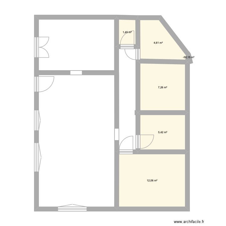 sausset. Plan de 6 pièces et 31 m2