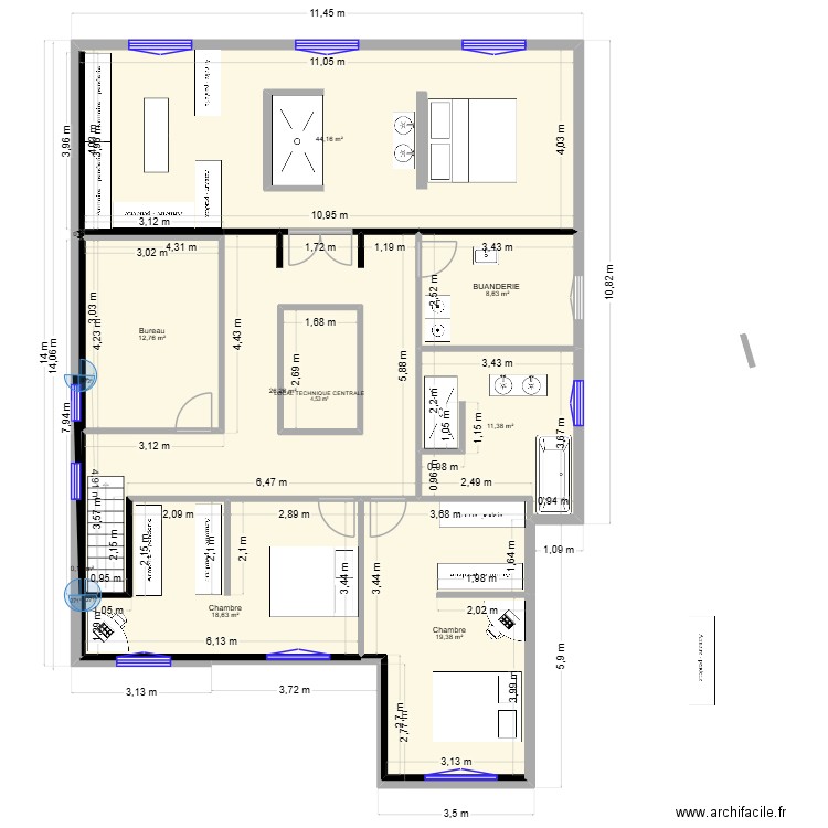 FLEVILLE 2026. Plan de 10 pièces et 153 m2