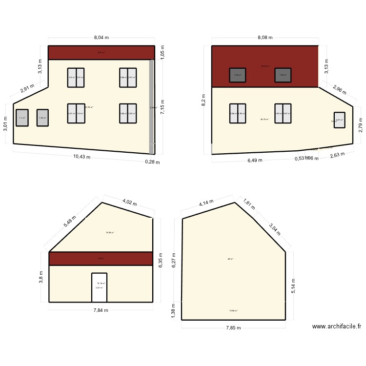 3RR. Plan de 31 pièces et 270 m2