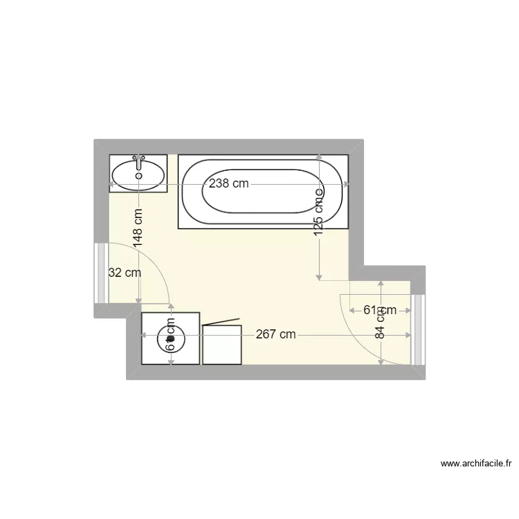AYAYDIN. Plan de 1  et 5 m²