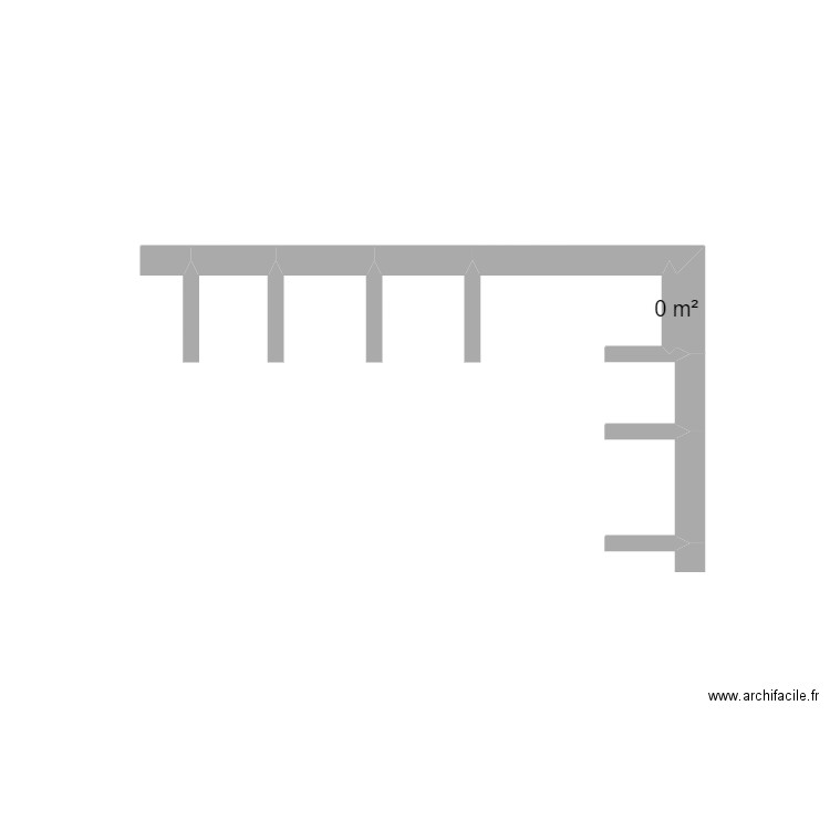 cusine d'été. Plan de 1 pièce et 0 m2
