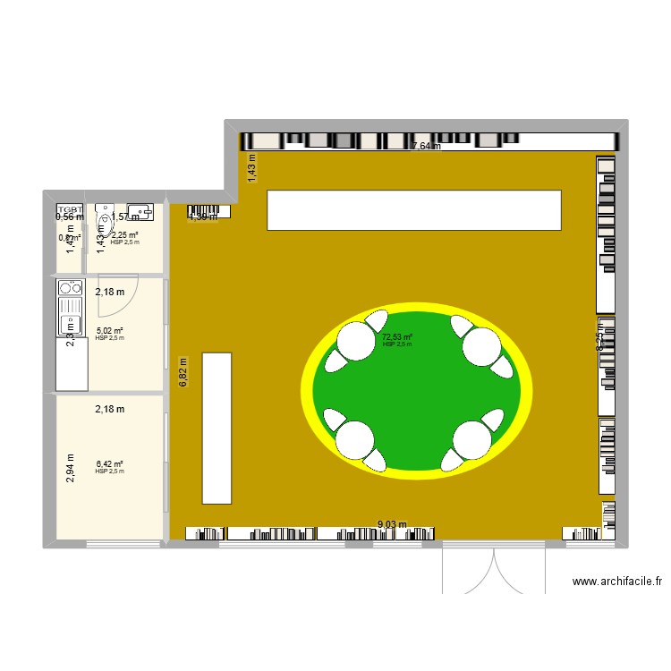 V4S LCR VERGER OASIS. Plan de 5 pièces et 87 m2
