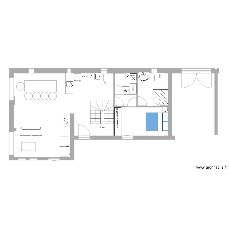 CUCURON RDC V1. Plan de 0 pièce et 0 m2