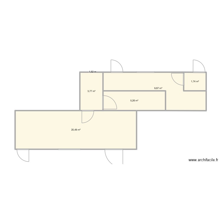 abattoir turie volailles +transfo4. Plan de 5 pièces et 41 m2