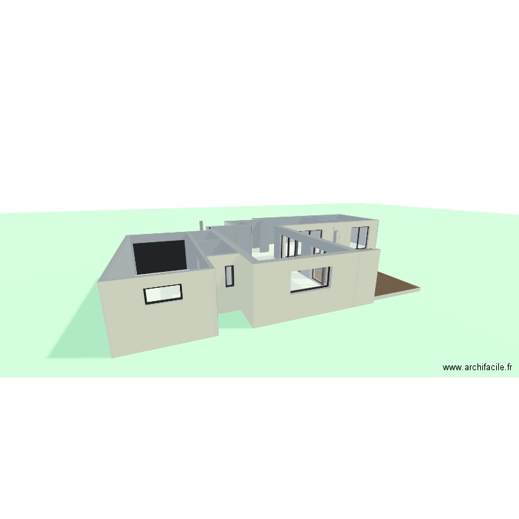 Projet maison neuve 3. Plan de 17 pièces et 213 m2