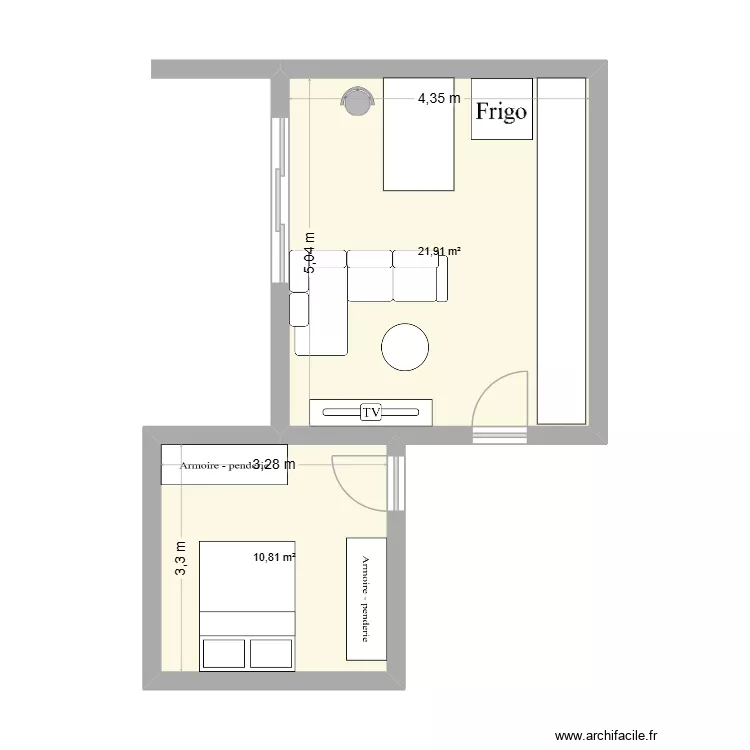 appart st simon. Plan de 2 et 33 m² appart st simon. Plan de 2 et 33 m²