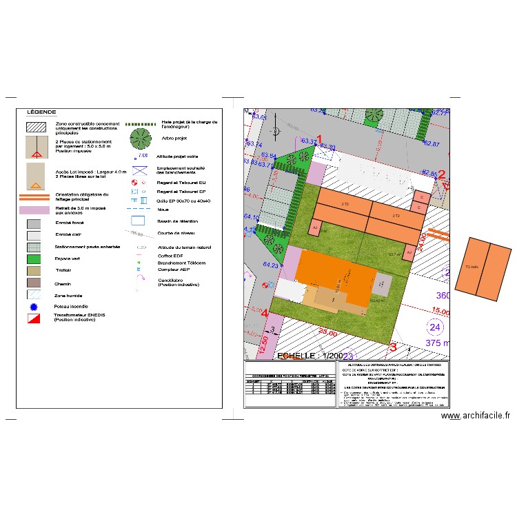 Les Brouzils - La Croix Carron. Plan de 0 pièce et 0 m2