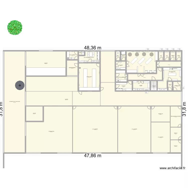 youpi. Plan de 34  et 1251 m²