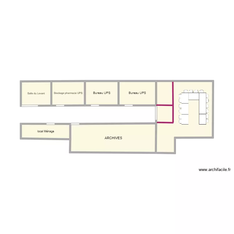 VALGORA AILE GAUCHE. Plan de 