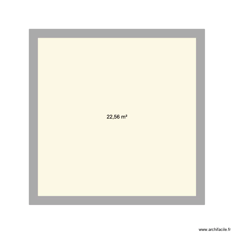 Combles. Plan de 1  et 23 m²