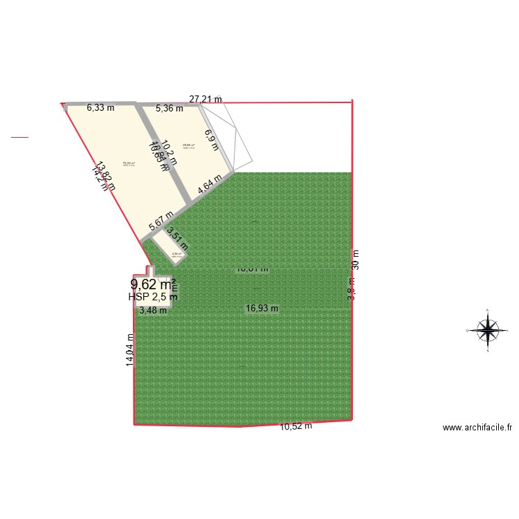plan 1. Plan de 0 pièce et 0 m2