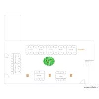 Plan D&icirc;ner Laura & David - cour 1