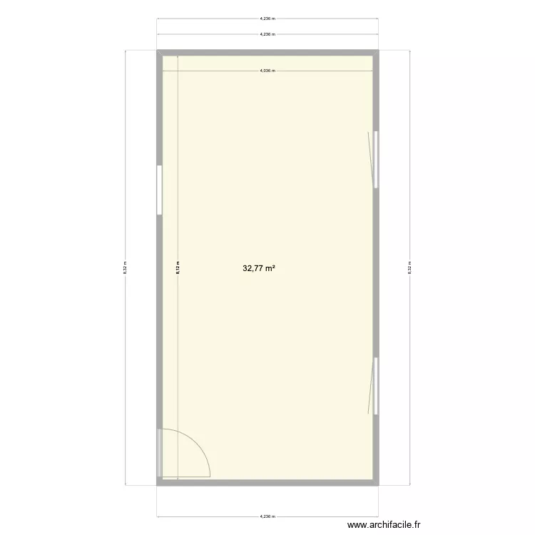 piece a vivre. Plan de 