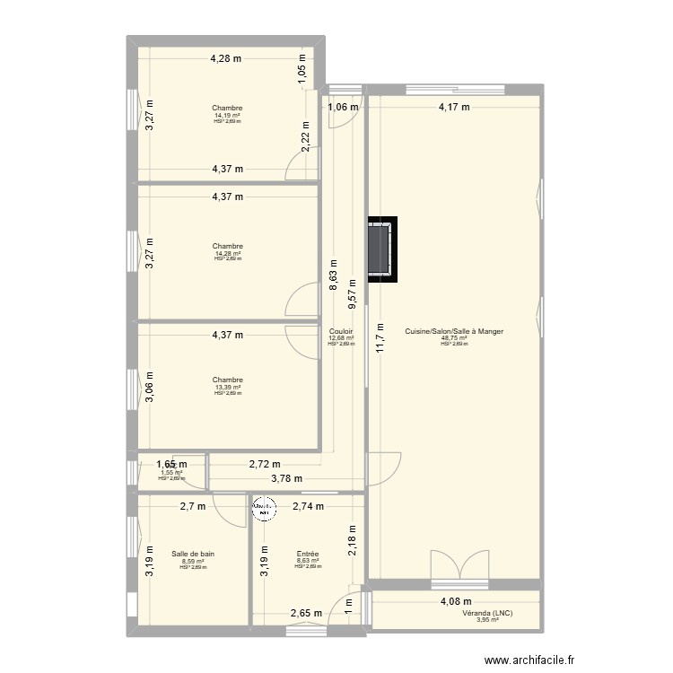 LO Boris.Pauline. Plan de 9 pièces et 126 m2