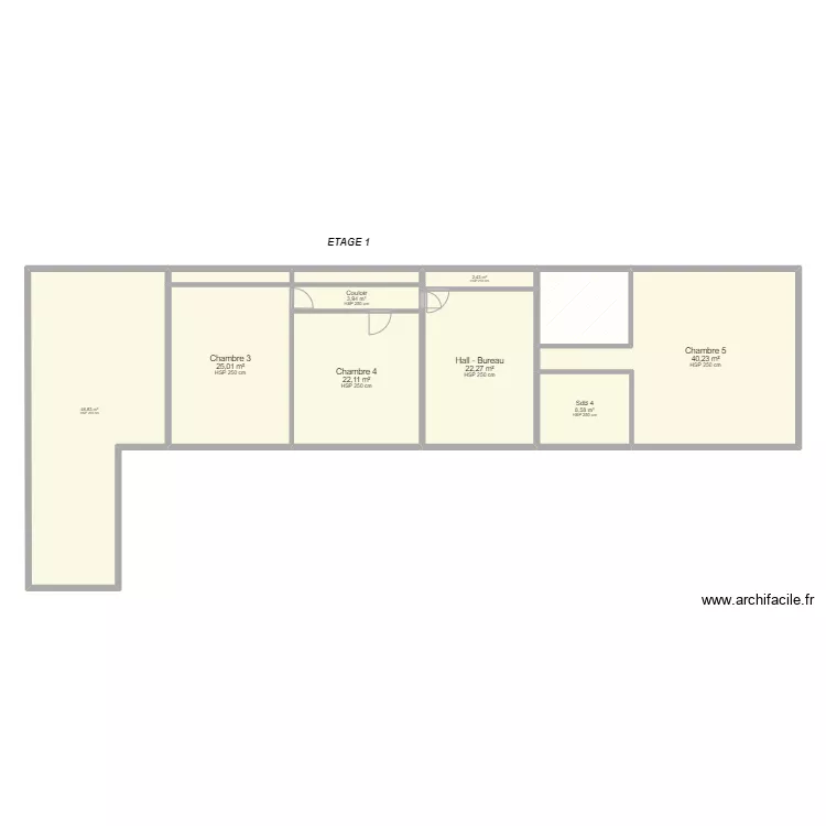 SCI COGNARDERIE - Etage. Plan de 