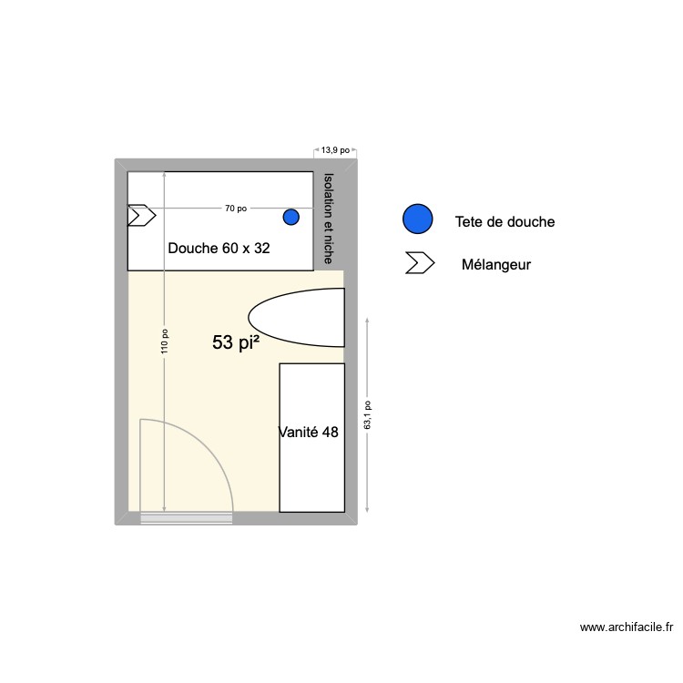 salle de bain7.0. Plan de 0 pièce et 0 m2