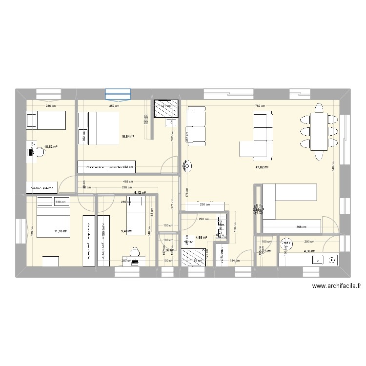 maison v2. Plan de 11 pièces et 115 m2